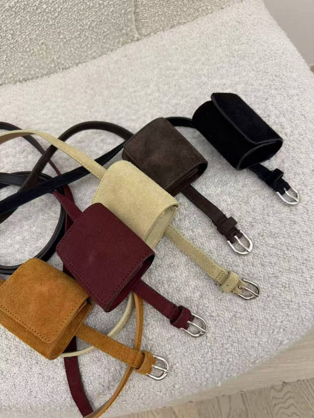 意大利猄皮小腰包皮帶