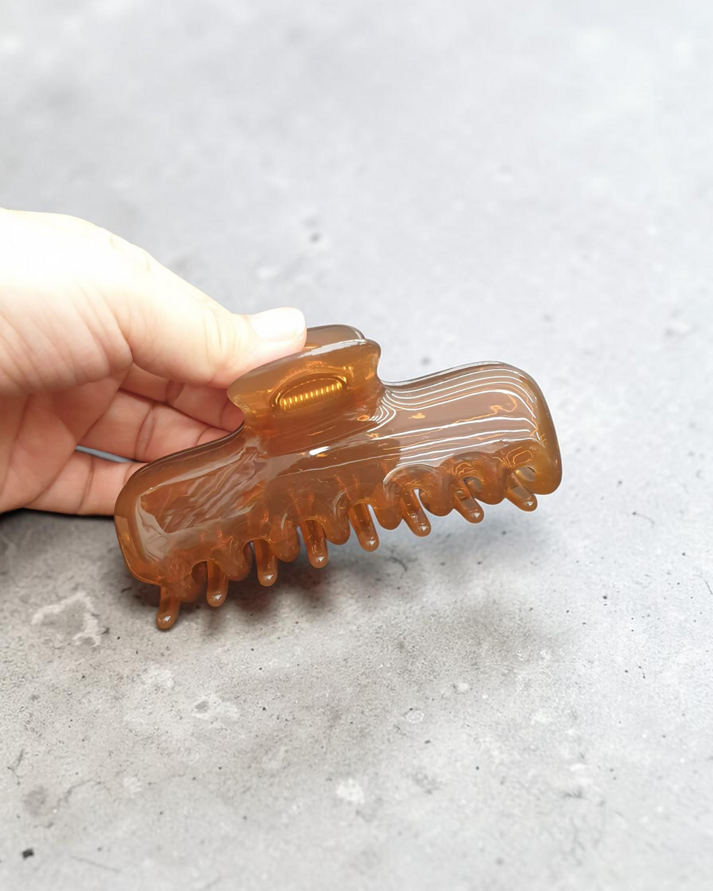 豹紋款鯊魚髮夾
