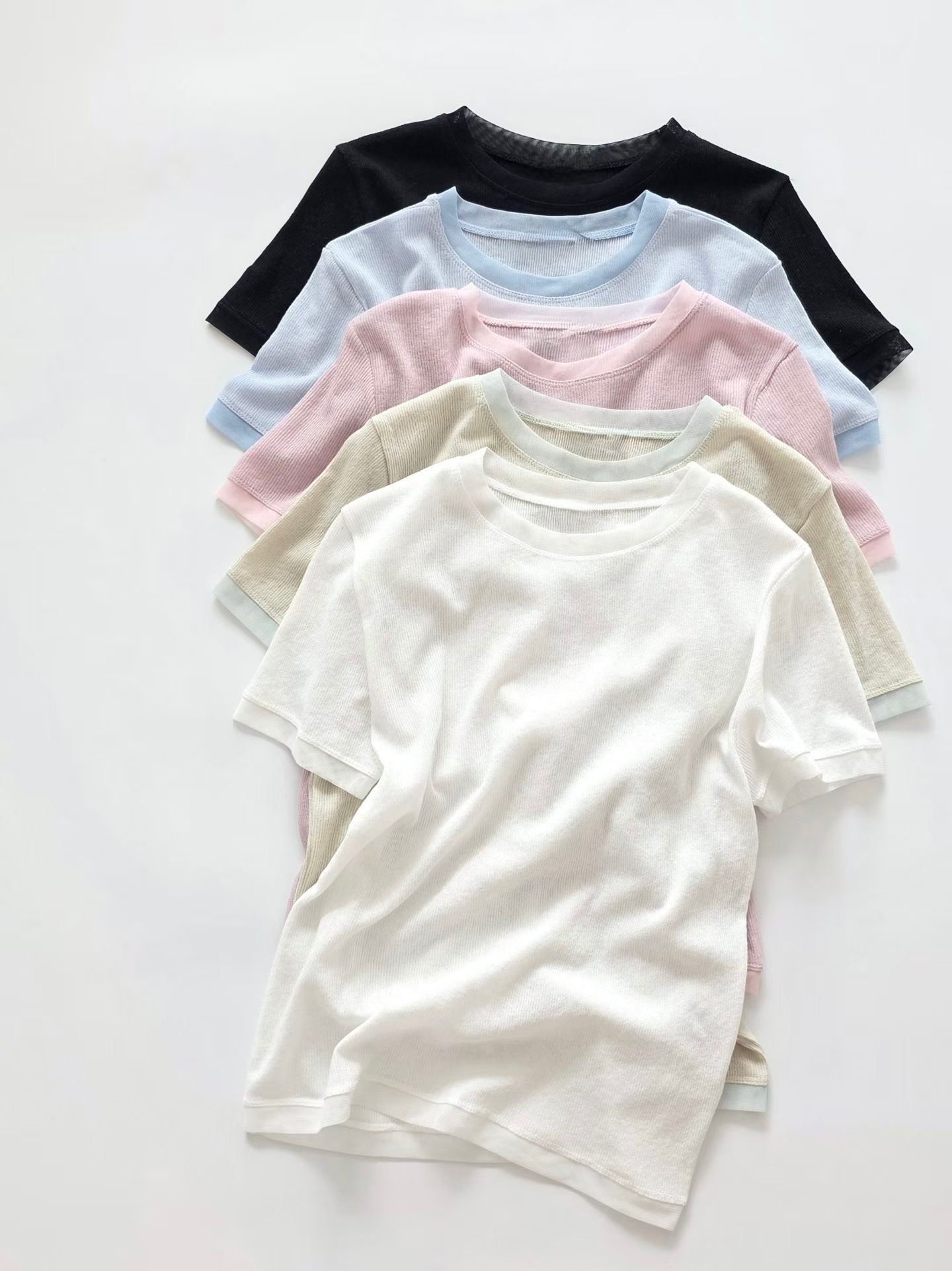 紗紗邊薄料Tee