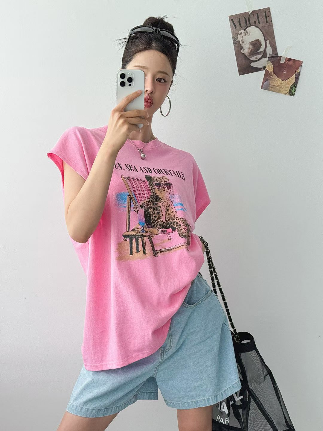 “COCKTAILS”豹Tee