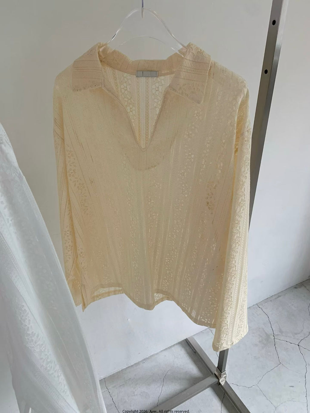Lace V領Tee