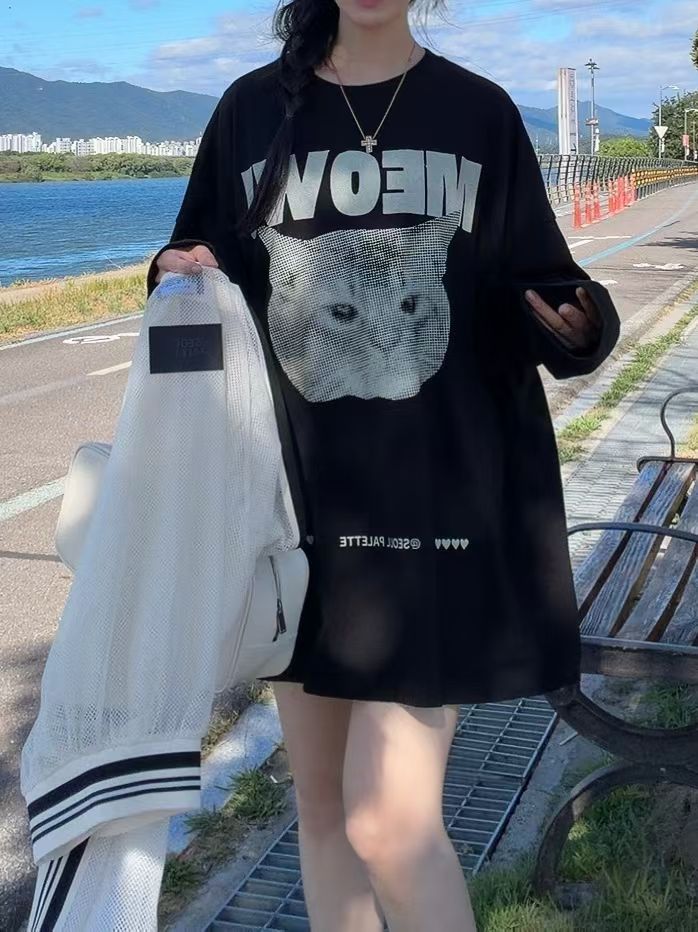 “MEOW”貓貓長Tee