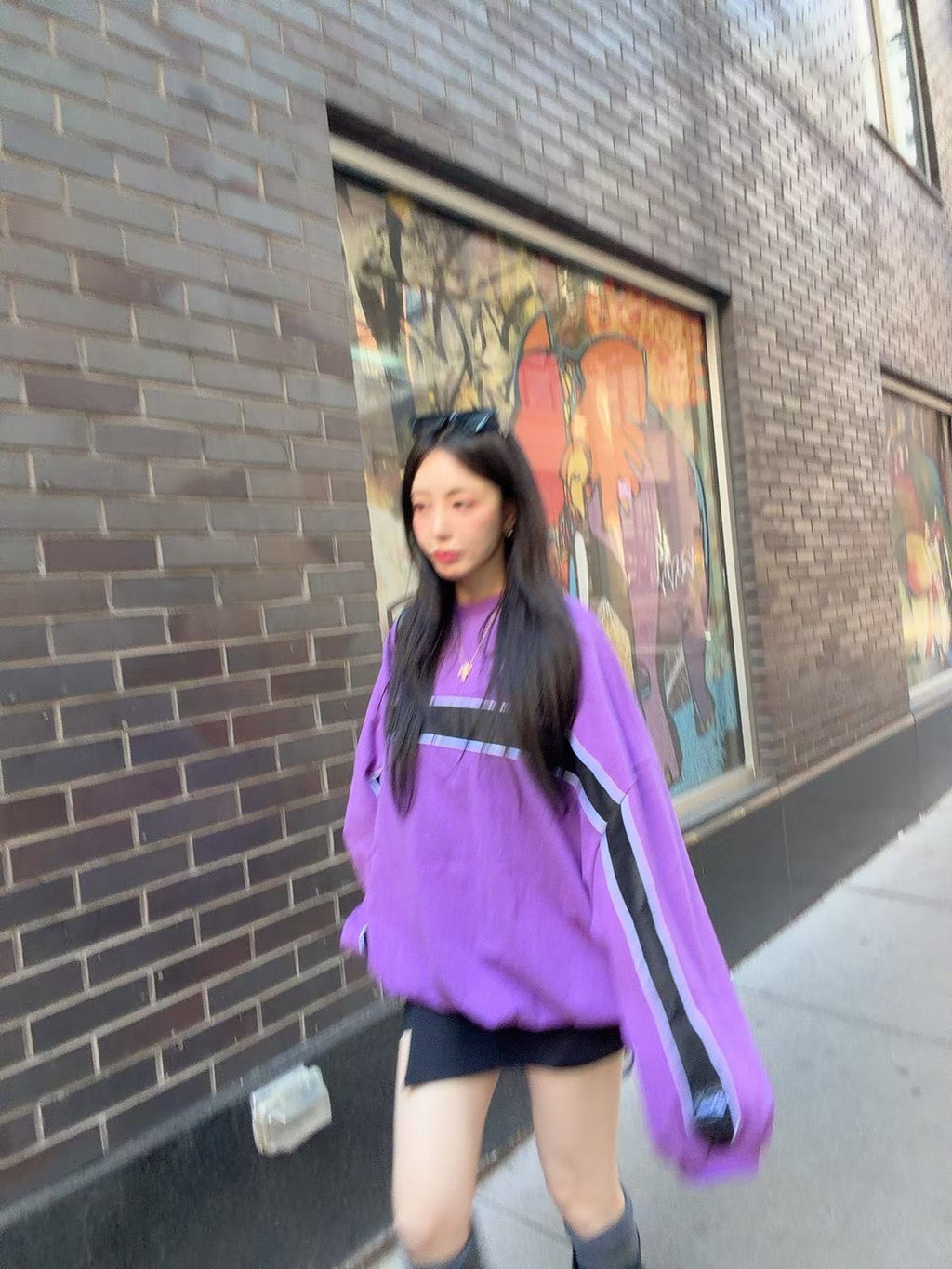 拼色長Tee