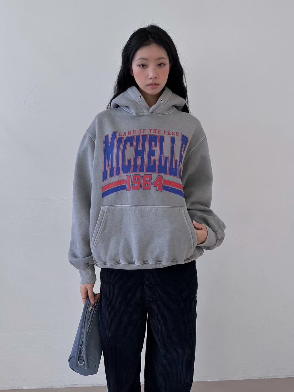 “MICHELLE”有帽洗水衛衣