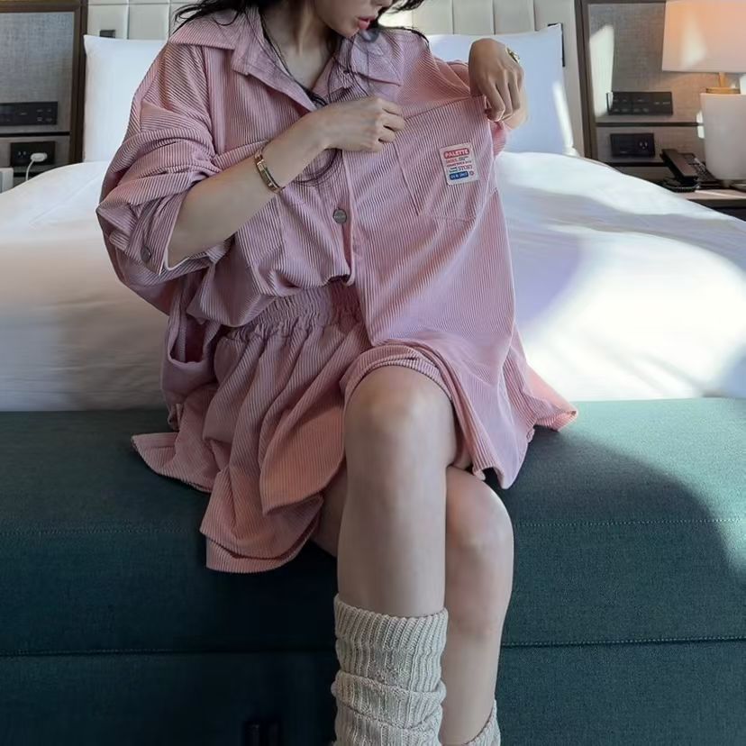 兩袋燈芯絨恤衫(set裝可另購燈芯絨短裙褲)