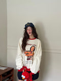 “OF COURSE I CAN”復古圖案撞色Tee