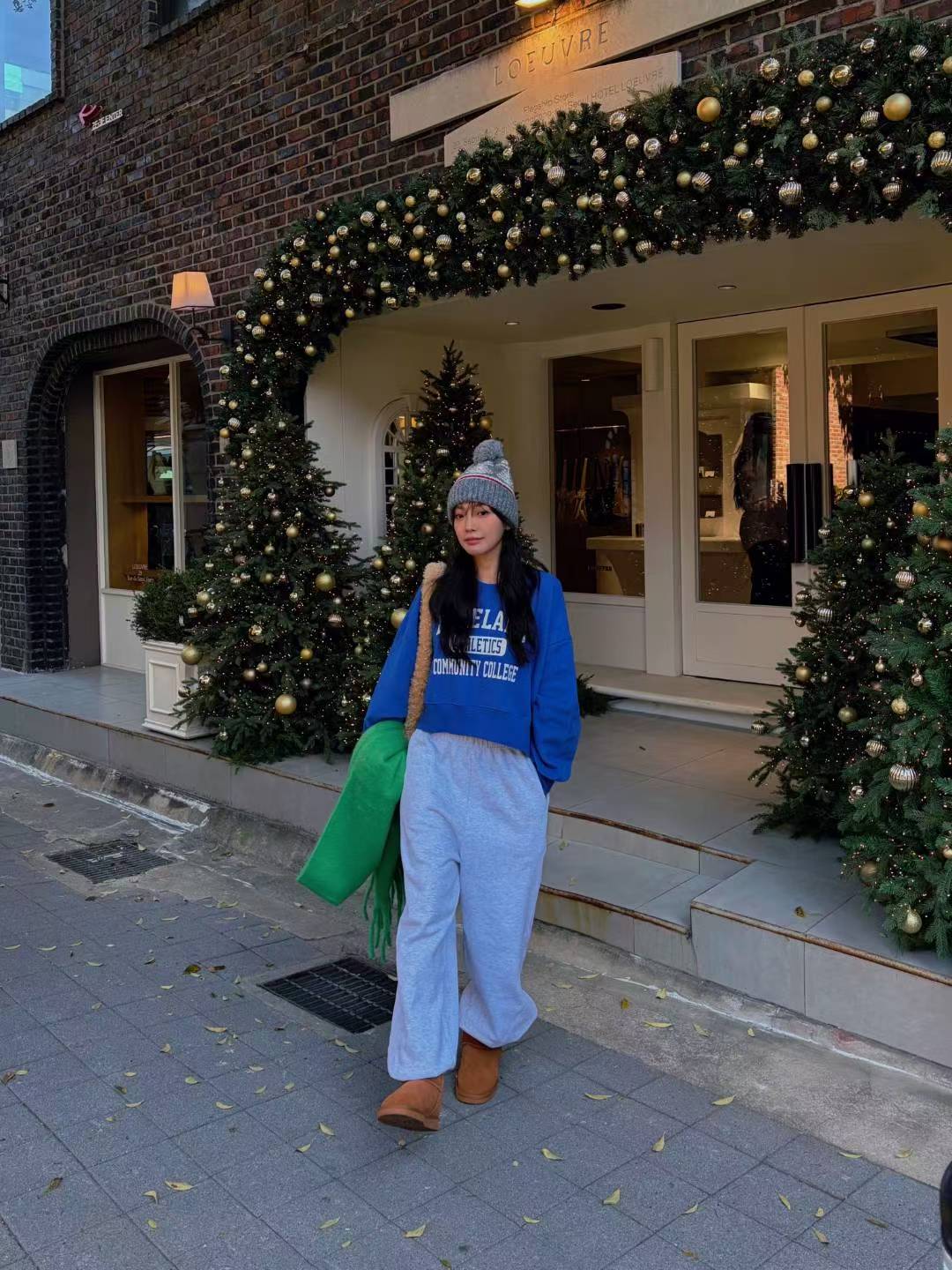 “LAKELADE”抓毛短衛衣