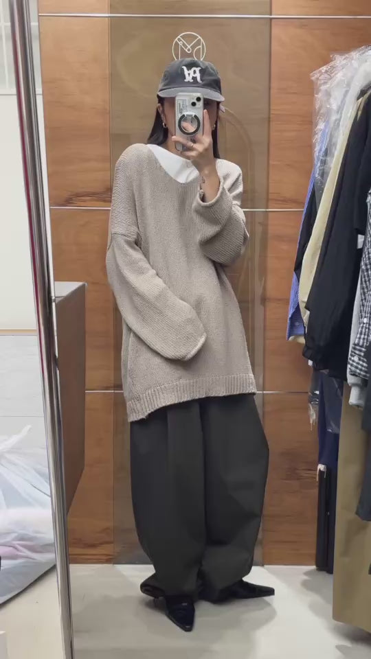 V領長冷衫