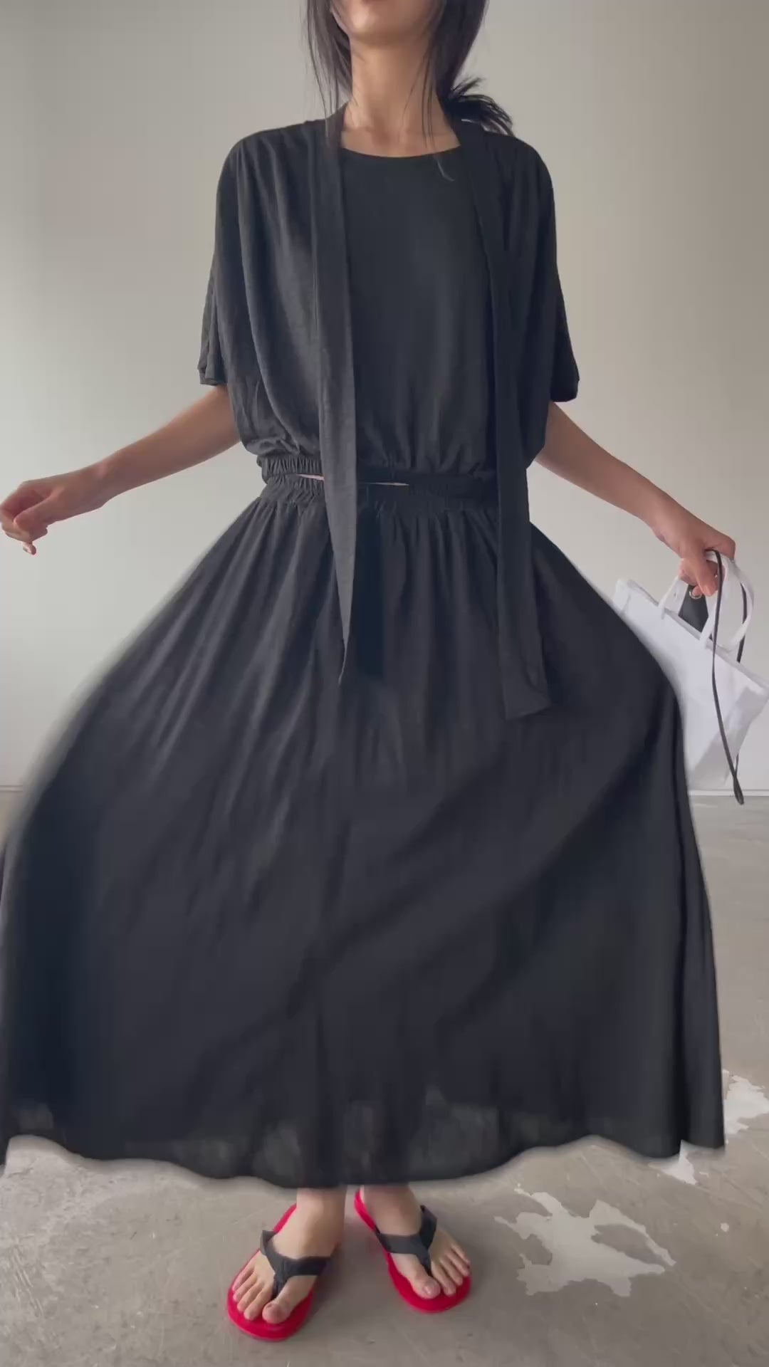 純棉連帶Tee (set裝可另購純棉長裙)